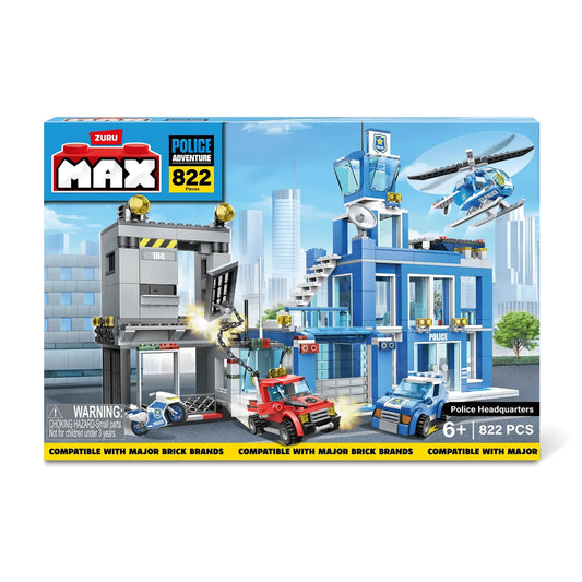 Max City INT, Police Station Playset 870 bricks,bulk