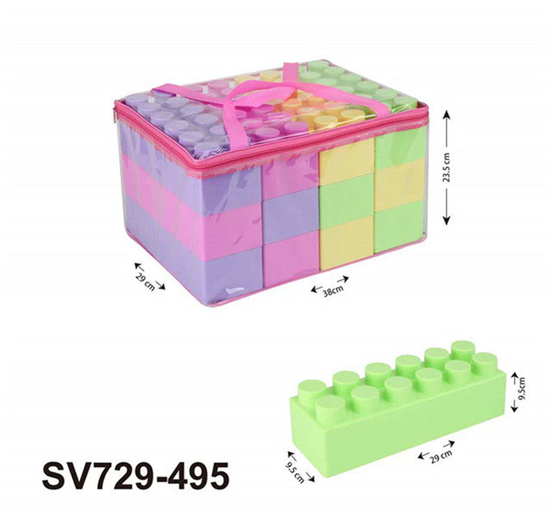 12Pcs Pink Building Blocks