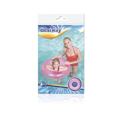 Bestway Frosted Neon Swim Ring 76Cm -26-36024