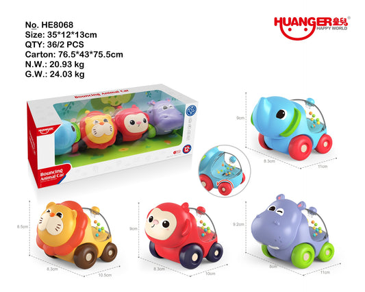 Cartoon Animal CAR (4Pcs)