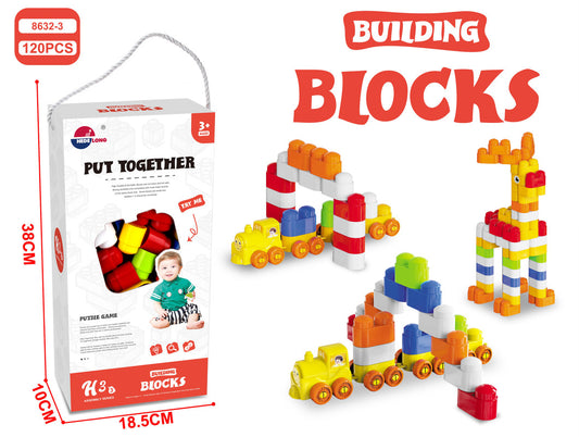 Diy Train Building Blocks (124Pcs)